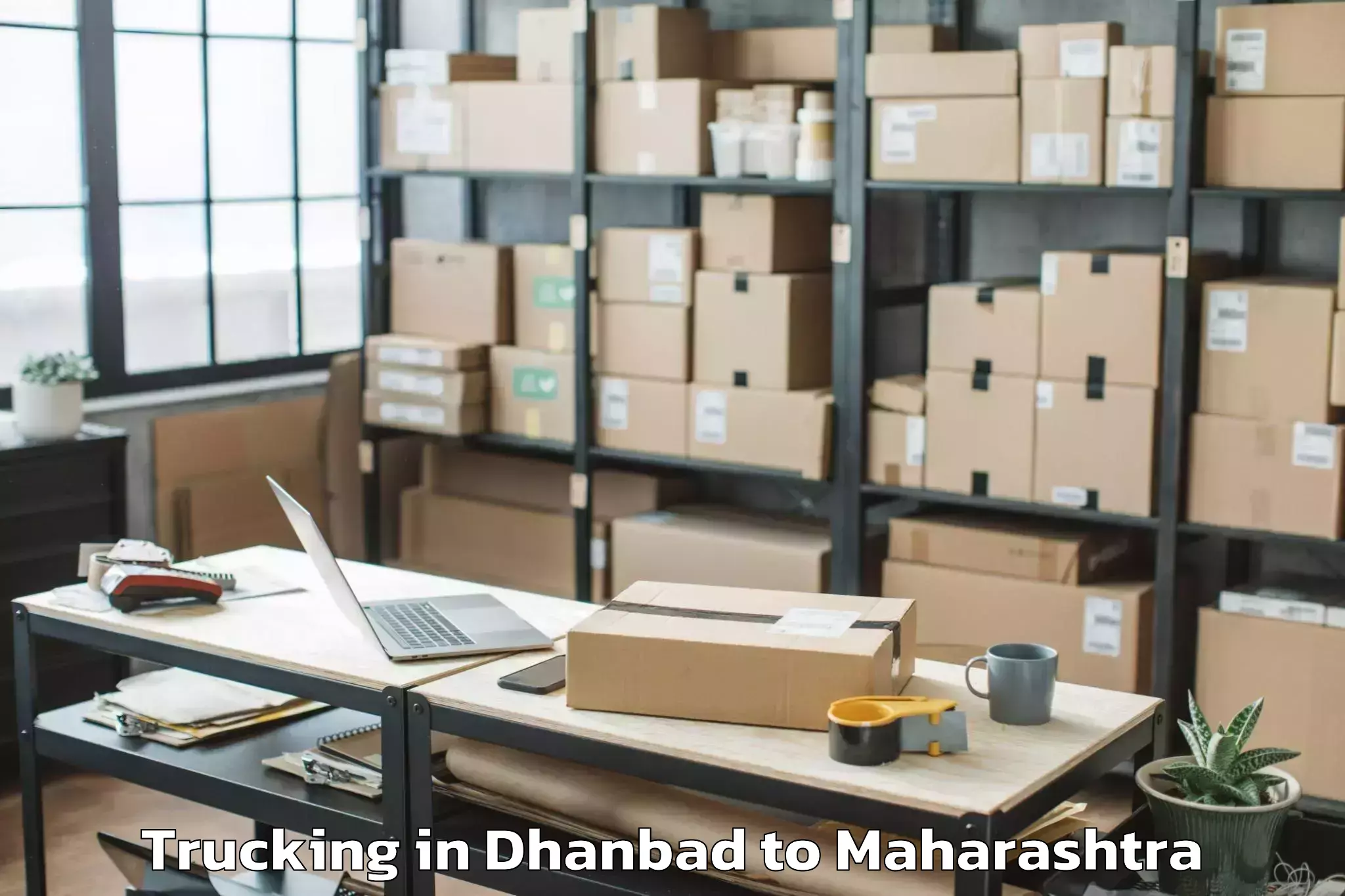 Easy Dhanbad to Baramati Trucking Booking